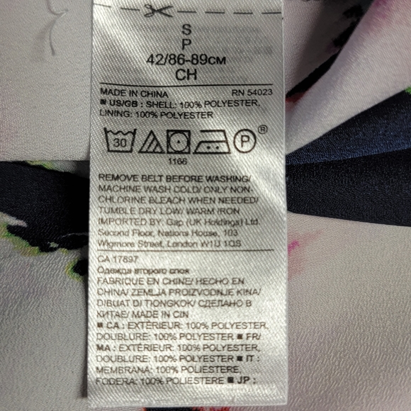 Banana Republic Floral Ruffle Button Shirt Dress Size Small - Picture 13 of 13